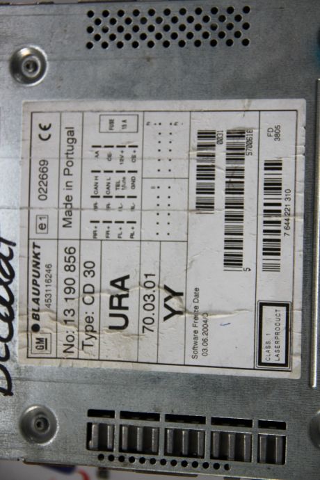 CD-Player Opel Astra H 2005-2009 453116246