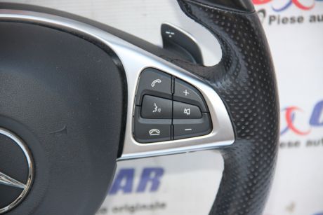 Volan din piele cu comenzi si padele Mercedes GLC-Class (X253) 2015-2019