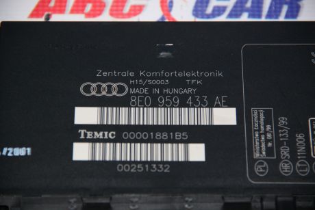 Calculator confort Audi A4 B7 8E 2005-2008 8E0959433AE