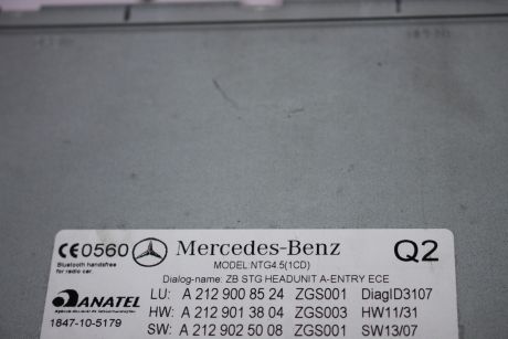 Unitate multimedia/radio CD Mercedes E-Class W212 2010-2015 A2129008524