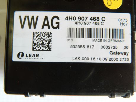 Modul gateway Audi A8 D4 4H 2010-2016 4H0907468C