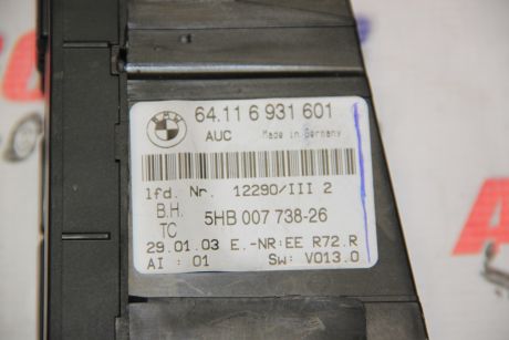 Panou climatronic BMW Seria 3 E46 1998-2005 64.116931601