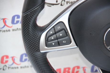 Volan din piele cu comenzi Mercedes C-Class W205 2014-prezent A0004603303