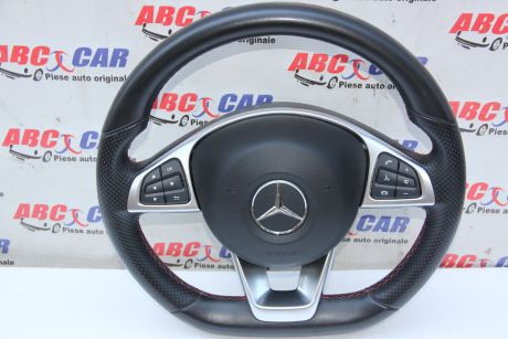 Volan din piele cu comenzi Mercedes C-Class W205 2014-prezent A0004603303