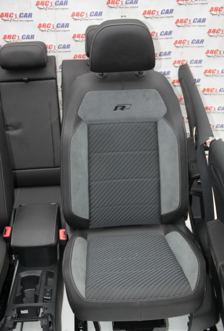 Interior din piele si textil VW T-Roc (A11) R-Line 2017-prezent