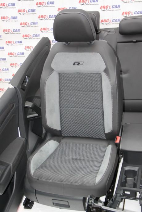 Interior din piele si textil VW T-Roc (A11) R-Line 2017-prezent