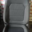 Scaune fata electrice maro inchis din material VW Passat B7 2010-2014