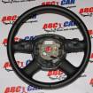 Volan piele cu padele si comenzi Audi A8 D3 4E 2003-2009 4F0419091D