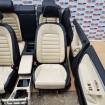 Interior din piele crem+negru complet VW Passat CC 2008-2016